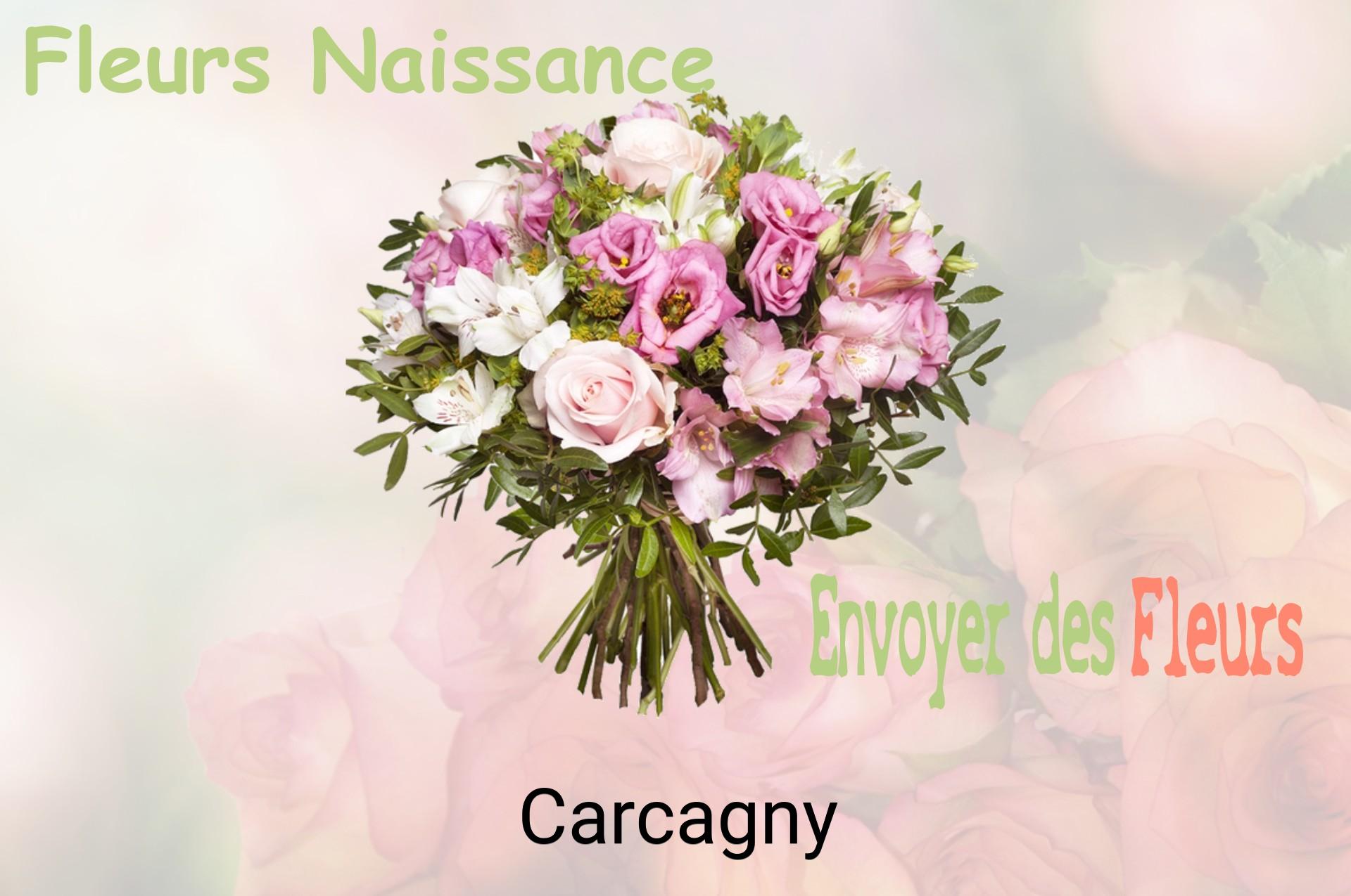Bouquet de fleurs de naissance livré à Carcagny